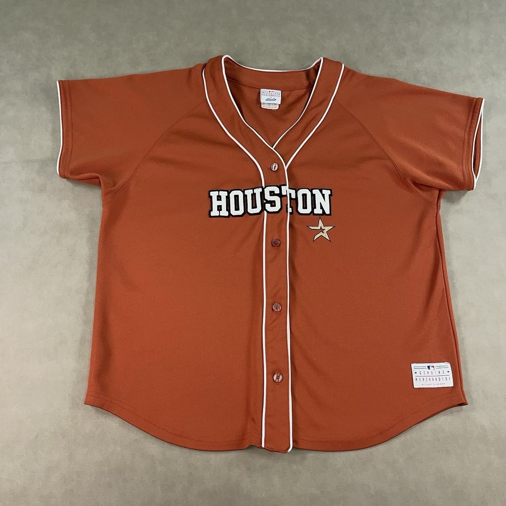 Vintage Houston Astros Lady Slugger Genuine Merchandise Women's Jersey Size 2XL